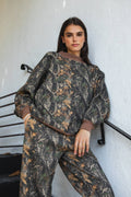 BAYOU Dark Woodland Camo Mock Neck Sweatshirt