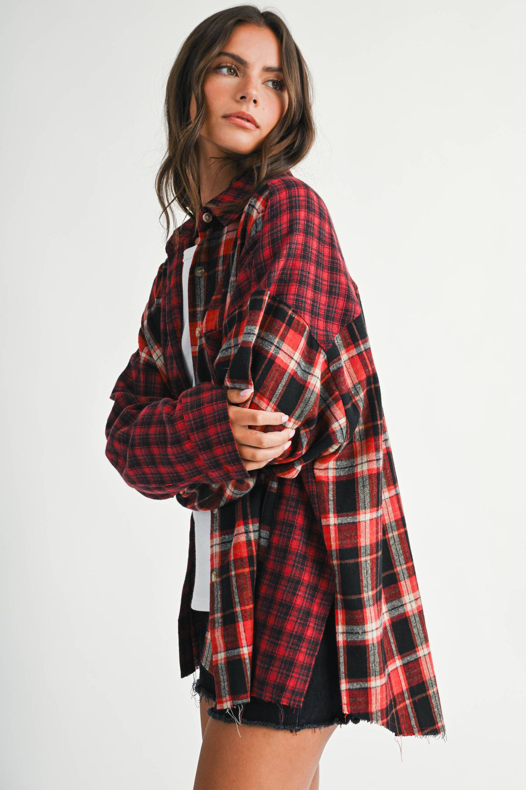 8376EN Kambrie Plaid Flannel Shirt