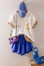 NP71089-Double Layered Activewear Shorts