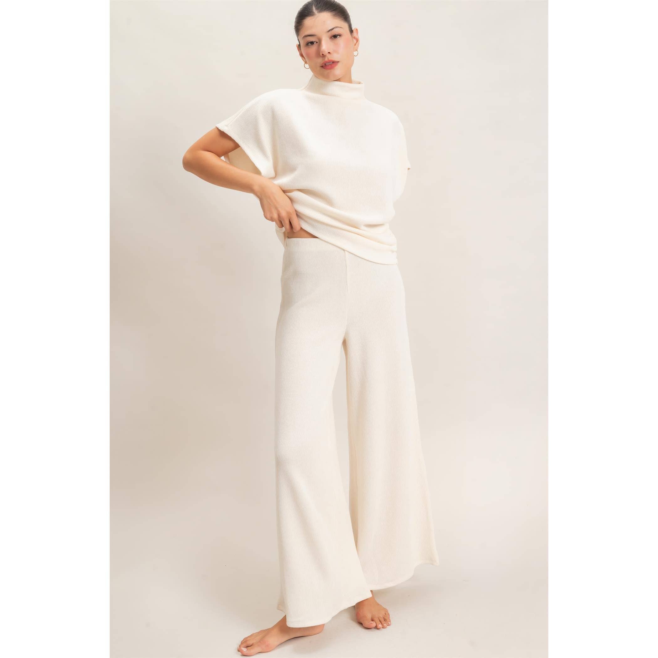 Dolman Sleeve Top And Pant Set