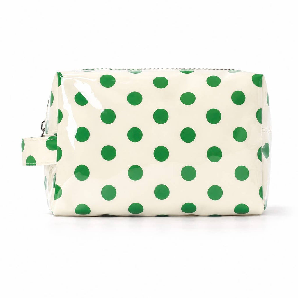 POLKA DOT WATERPROOF CLEAR COSMETIC MAKEUP POUCH BAG |40P630