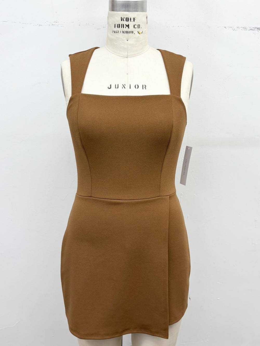 Square Neck Mini Romper Dress
