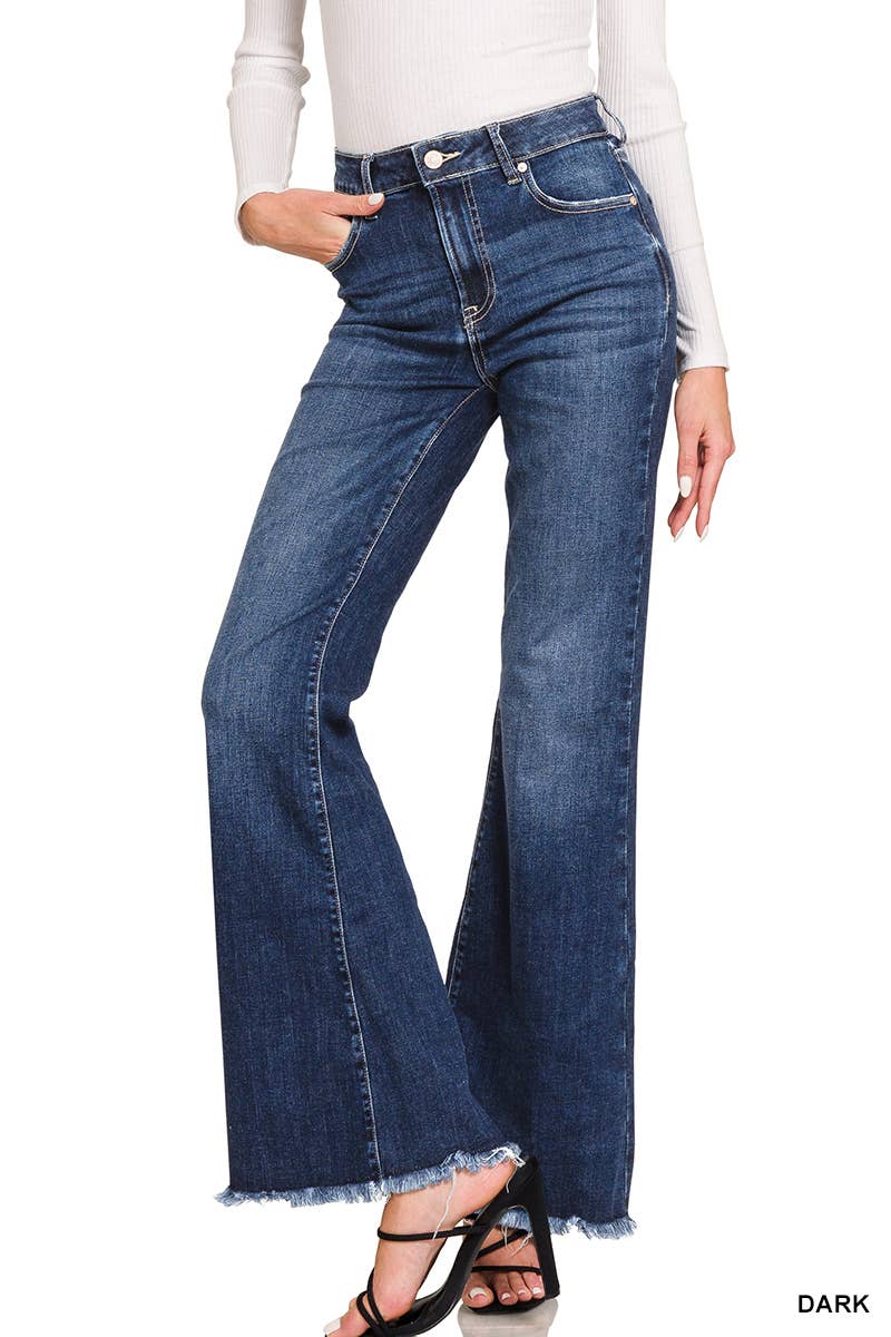 High Rise Bell Bottom Stretchy Jeans