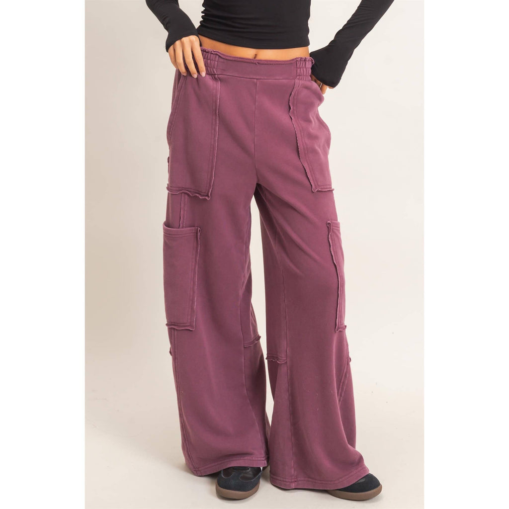 Mineral Wash Cargo Pocket Pants