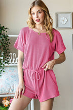 SP1041-17 SOLID URBAN RIBBED ROMPER