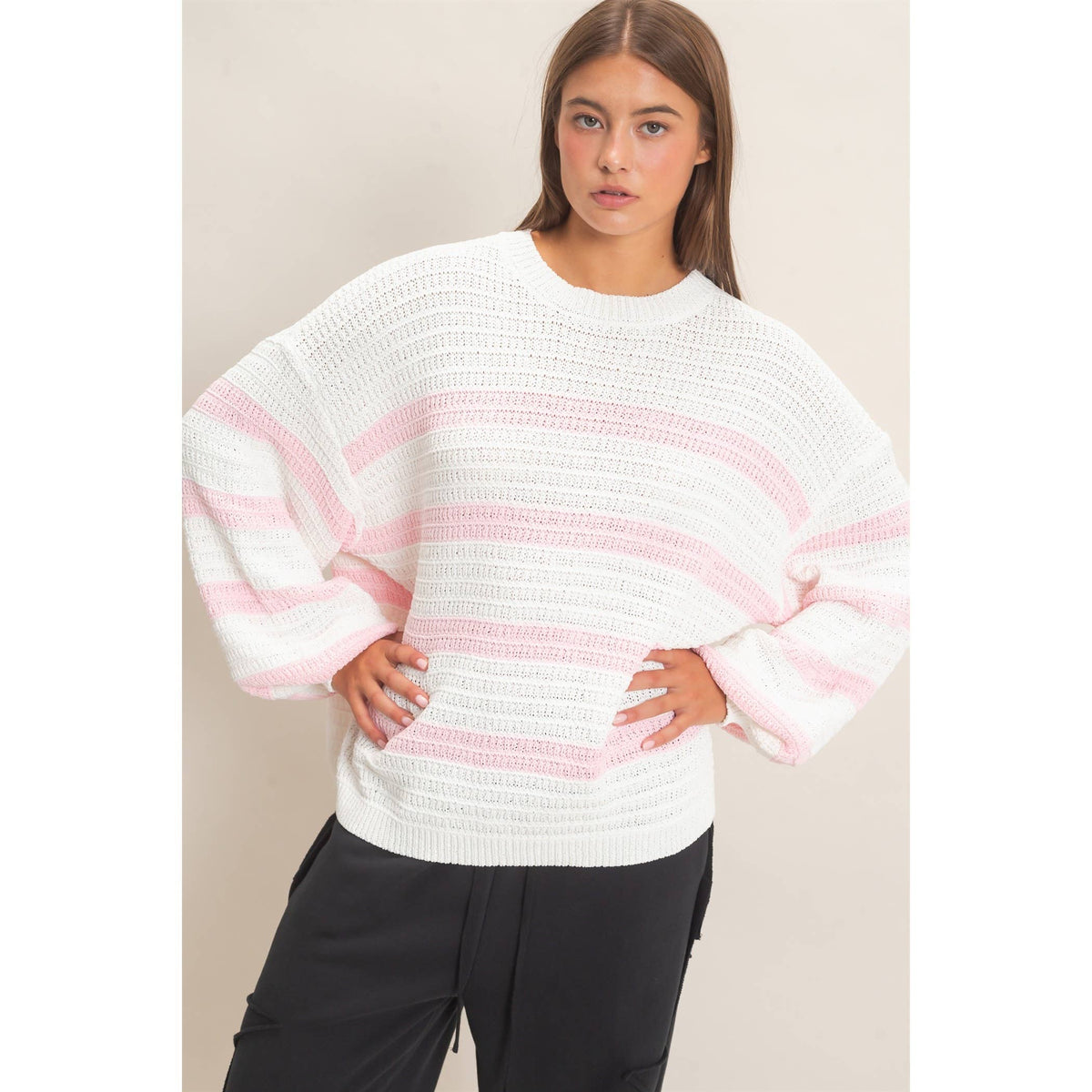 Striped Oversized Sweater