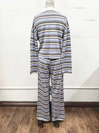 Striped Polo Lounge Set