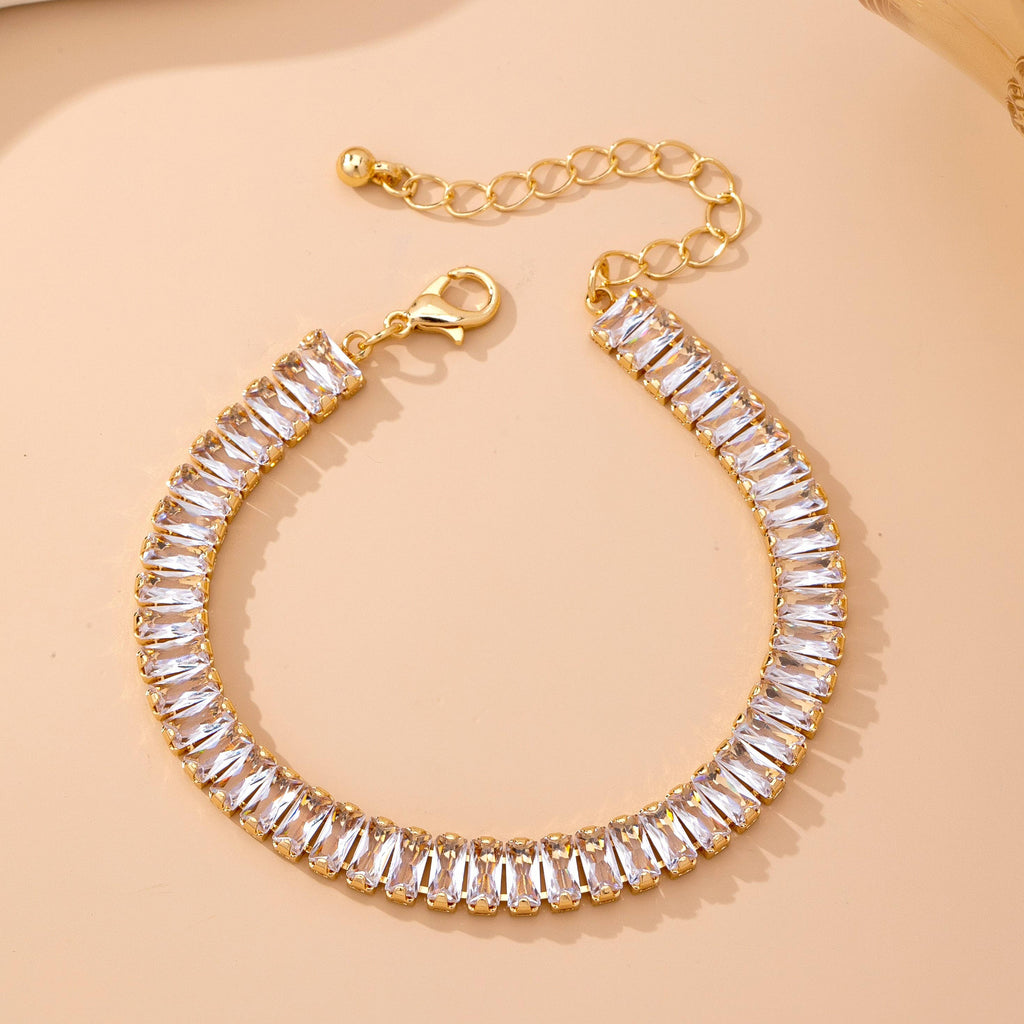 Baguette Crystal Tennis Bracelet | 80B1658