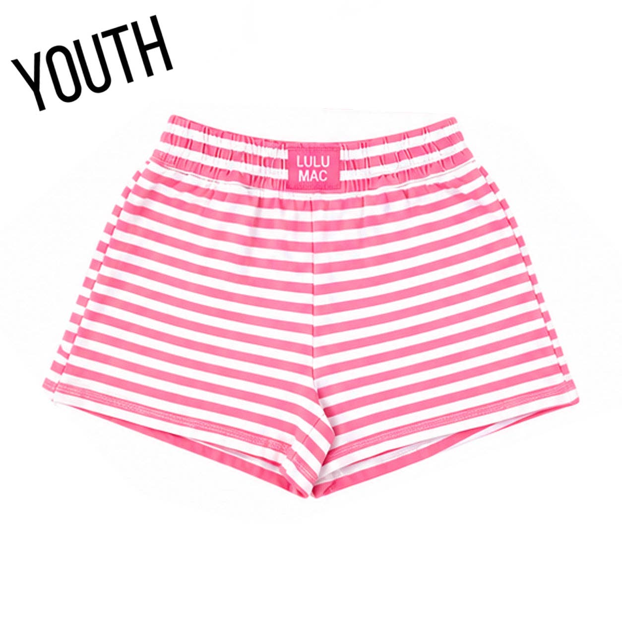 KD-MC-STRIPE MONOCHROME PATCH YOUTH SHORT-NEON PINK