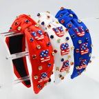 4TH OF JULY USA RHINESTONE STUD HEADBAND | 40HB164