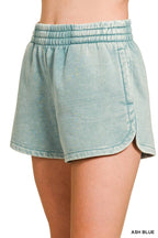 Elastic Waistband Dolphin Shorts