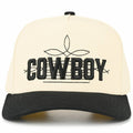 COWBOY Letter Embroidered on Two Tone Trucker Hat