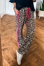 LDC Casual Shift Leopard Full-length High Waist Pants