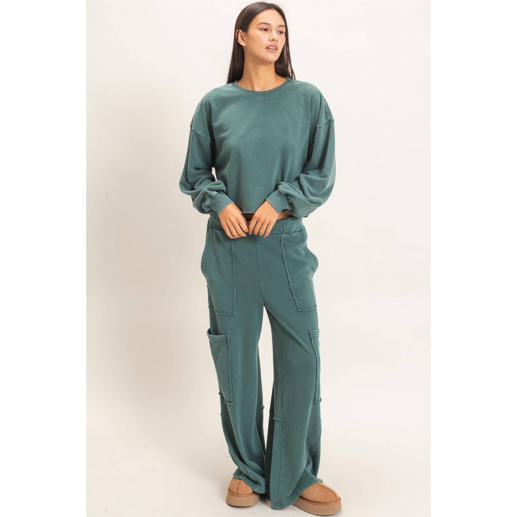 Mineral Wash Cargo Pocket Pants