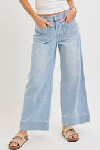 WIDE LEG  DENIM JEANS