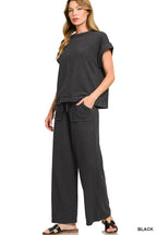 Cotton Slub Top And Pants Set