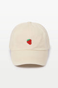 Strawberry Embroidered Baseball Cap