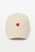Strawberry Embroidered Baseball Cap