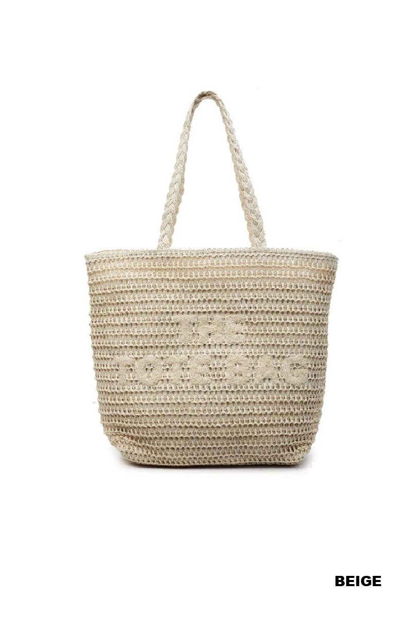 Straw Woven The Tote Bag - Zenana