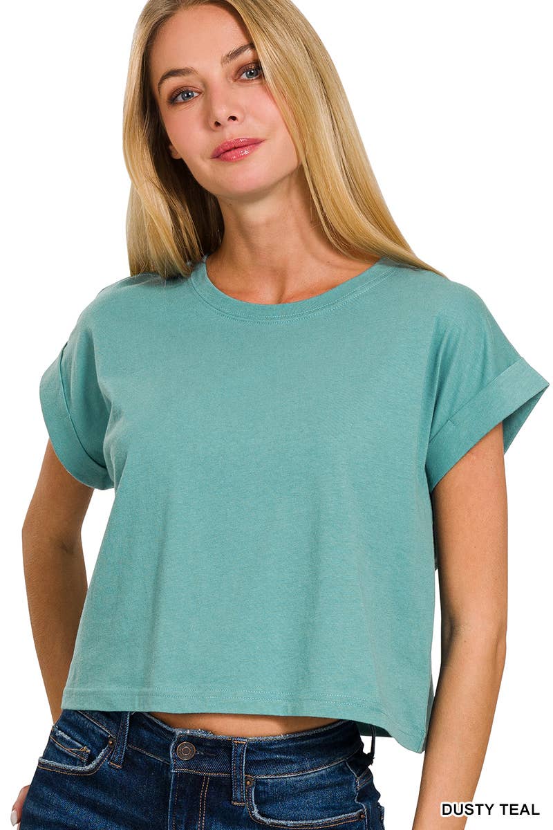 Cotton Short Sleeve Tee - Zenana
