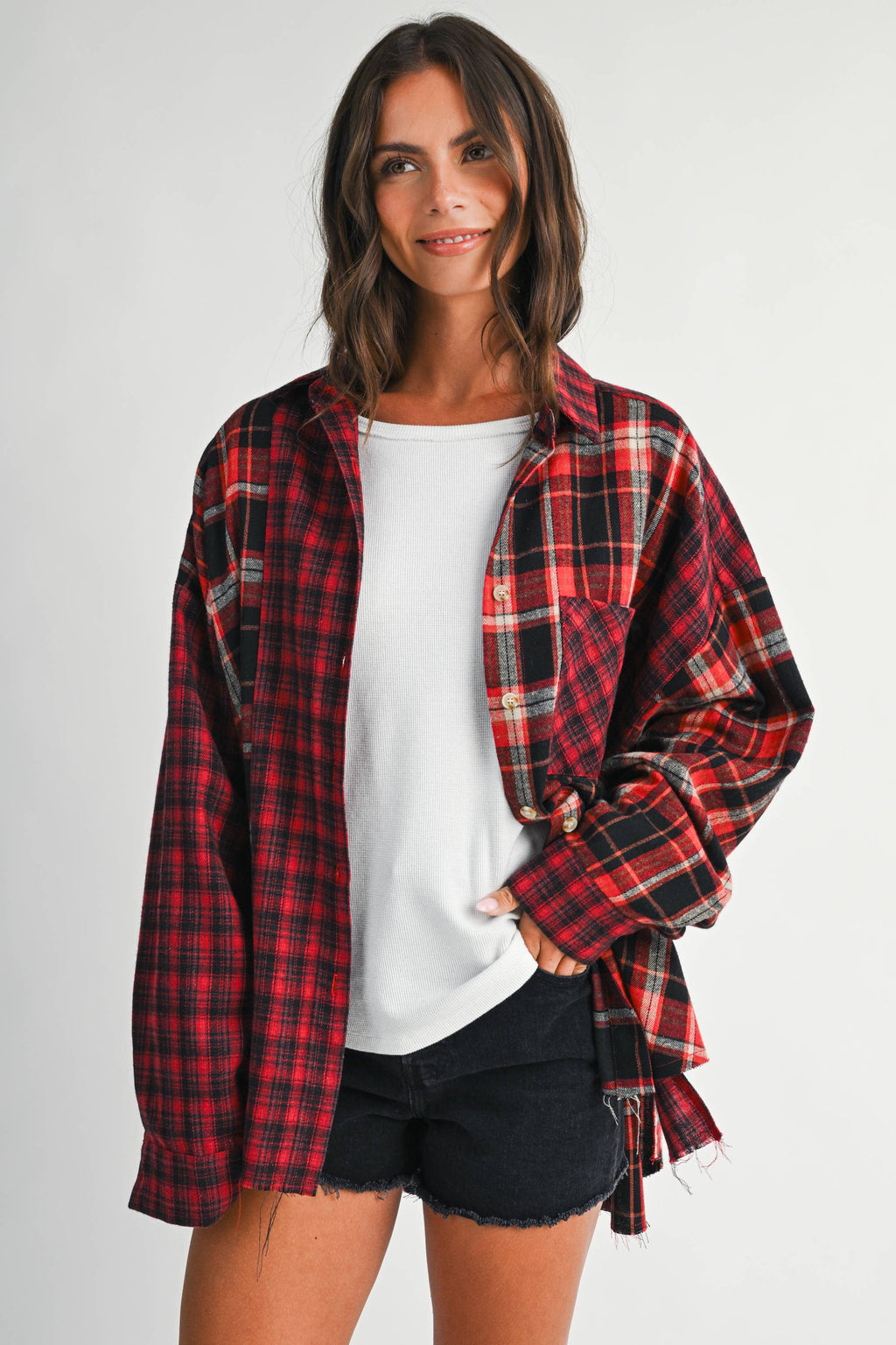 8376EN Kambrie Plaid Flannel Shirt