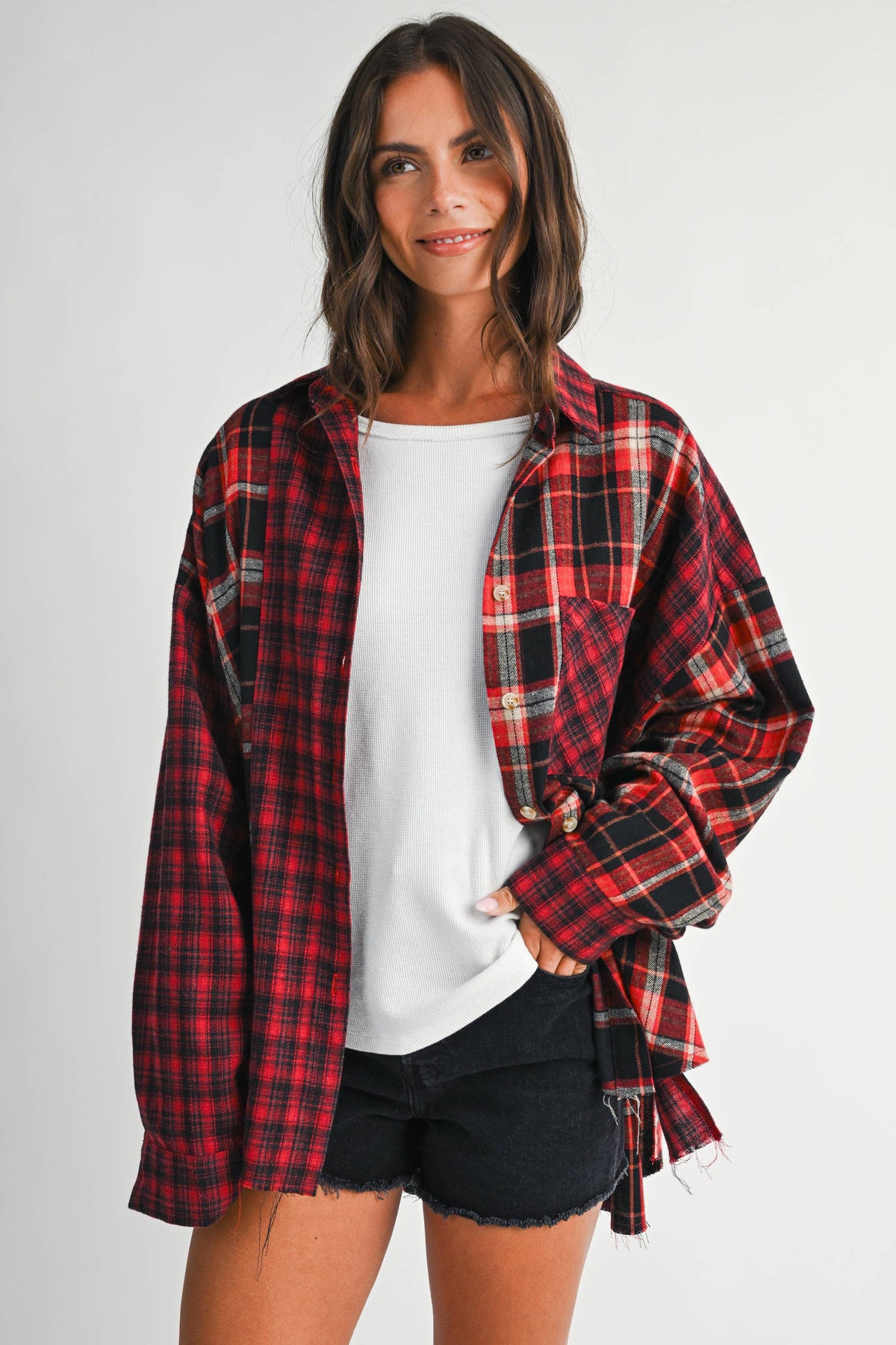 8376EN Kambrie Plaid Flannel Shirt