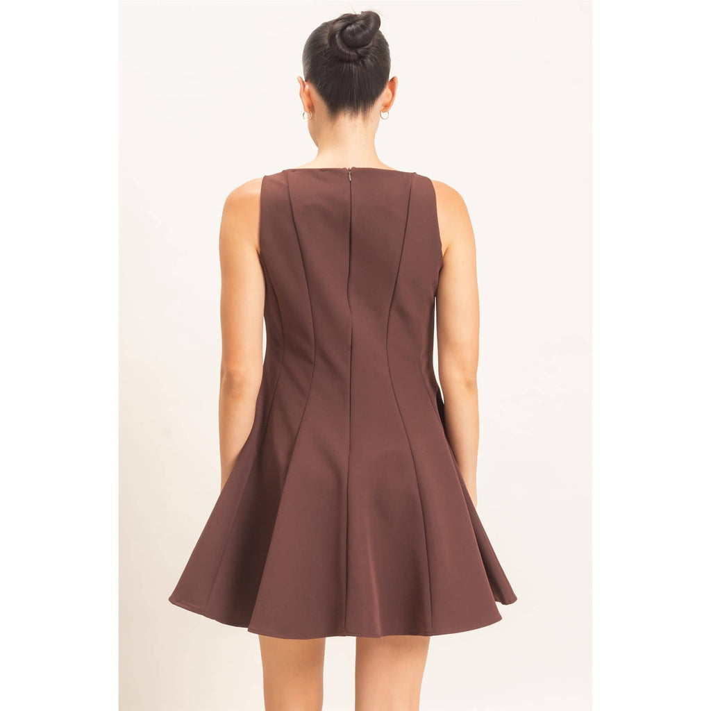 Sleeveless Fit And Flare Dress
