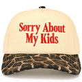SORRY ABOUT MY KIDS Letter Two Tone Trucker Hat