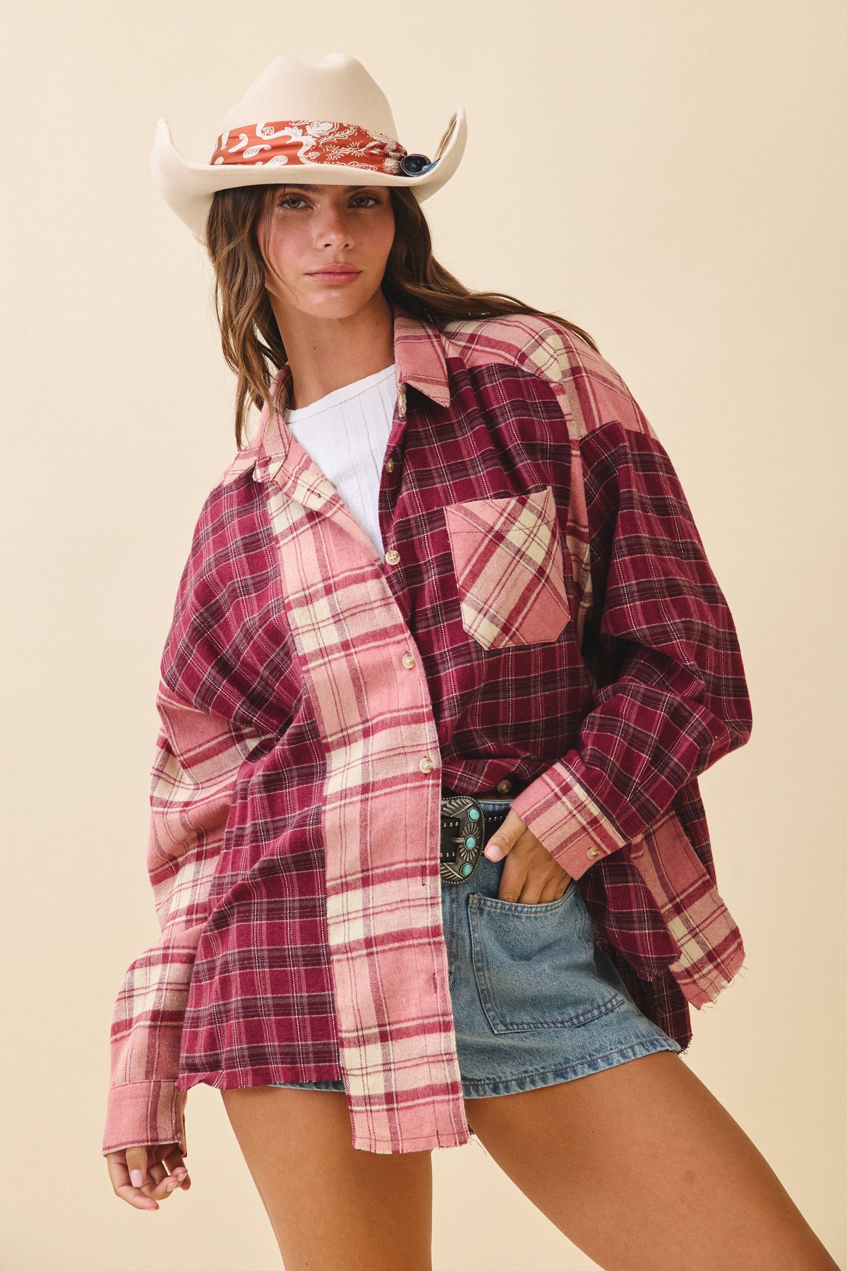 8376EN Kambrie Plaid Flannel Shirt