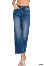 0827 High Waist Straight Leg Dark Wash Denim Pants SI-28061 Zenana
