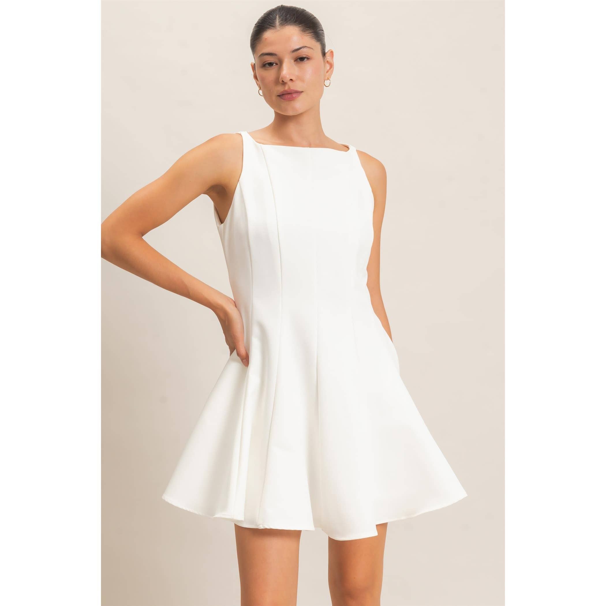 Sleeveless Fit And Flare Dress