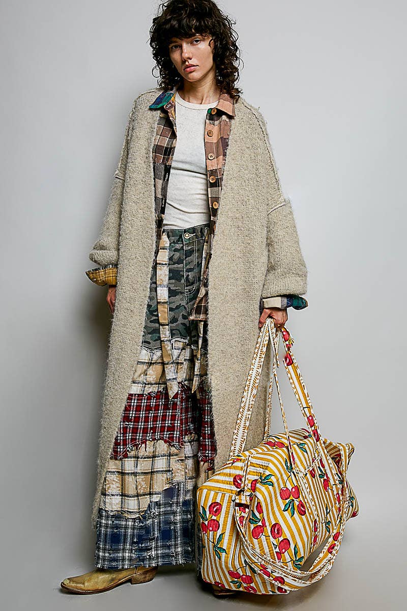 Front Pocket Quilted Adjustable Strap Bag