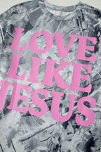 PRETTY BASH Love Like Jesus Camo Woodland Tee