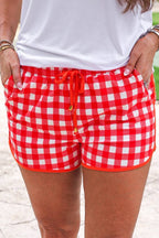 Red orange shorts