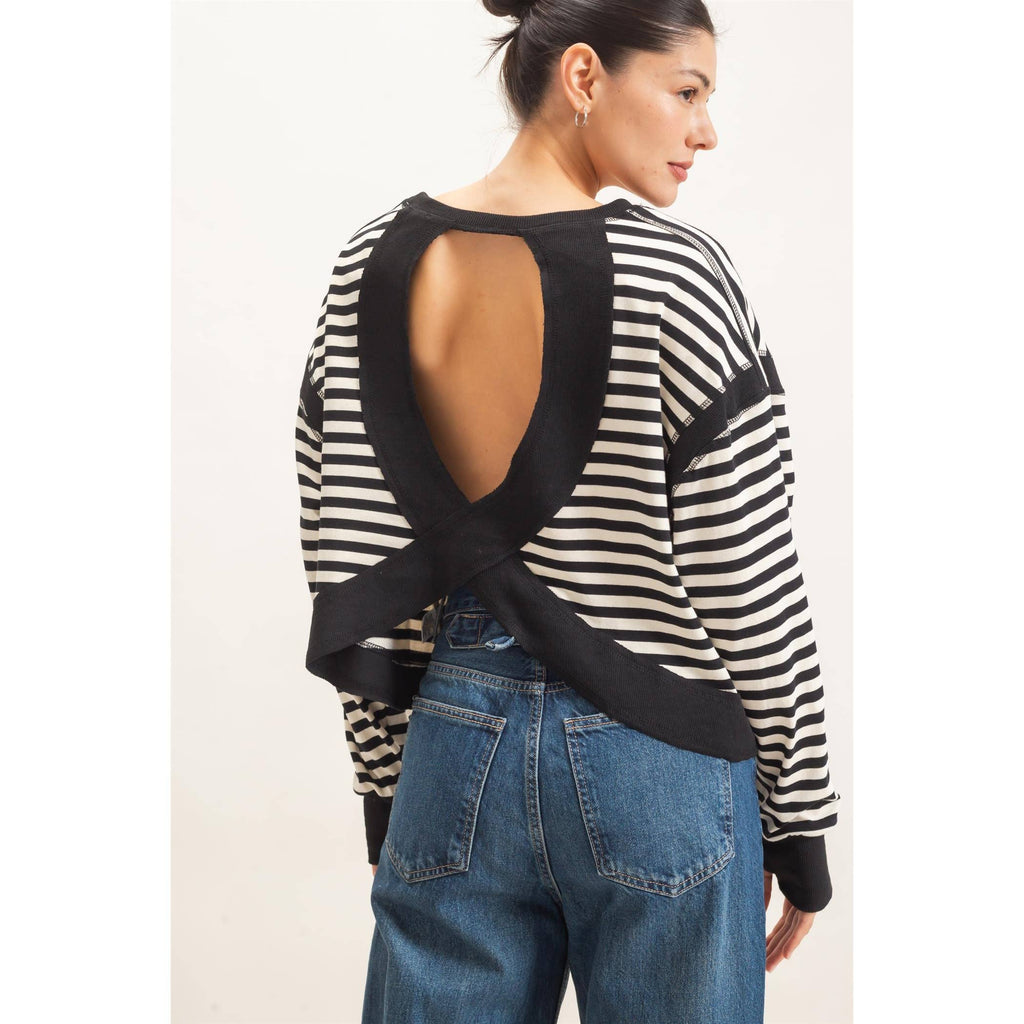 Striped Long Sleeve Top