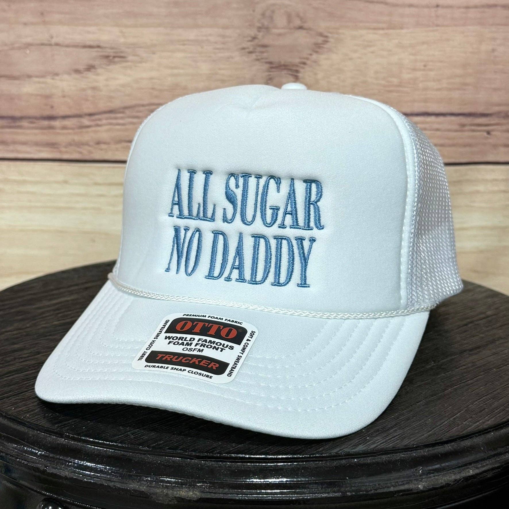 All Sugar No Daddy | LC Elizabeth Original | Embroidered Trucker Hat