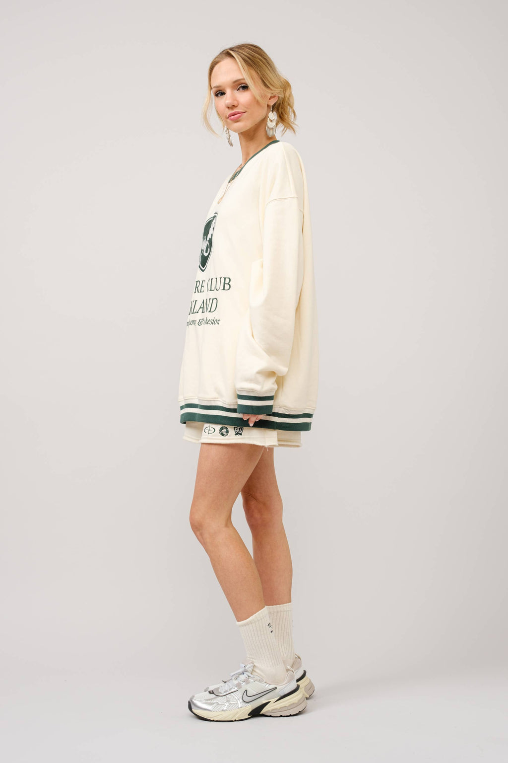 36555T - Stripe Ribbed Oakland Leisure Club Sweatshirt