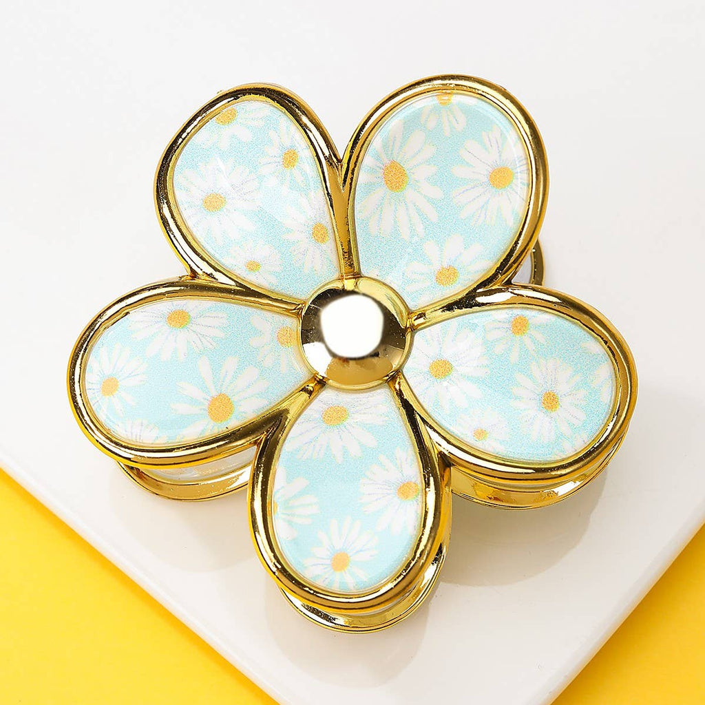 Floral Bloom Hair Claw Clips