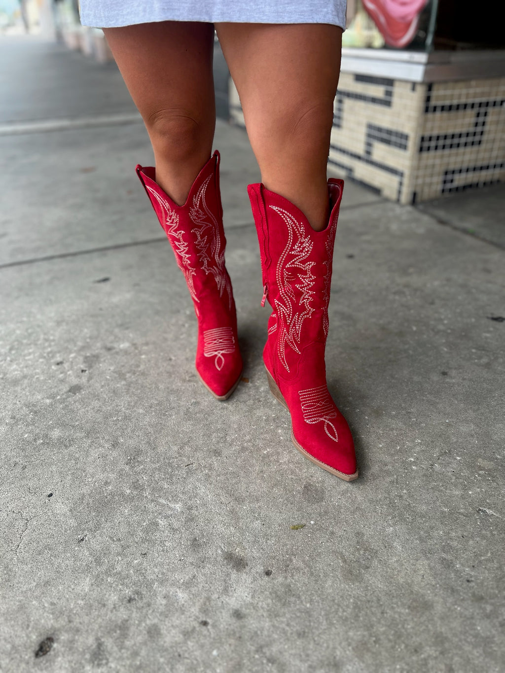 Fest Strawberry Red Cowboy Boot
