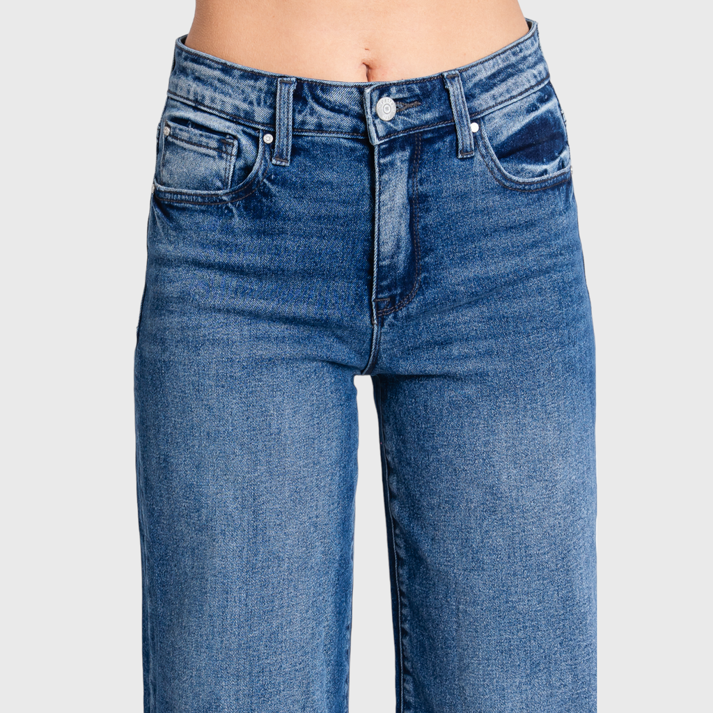 P1058W-DM HIGH RISE COMFORT STRETCH WIDE LEG JEANS
