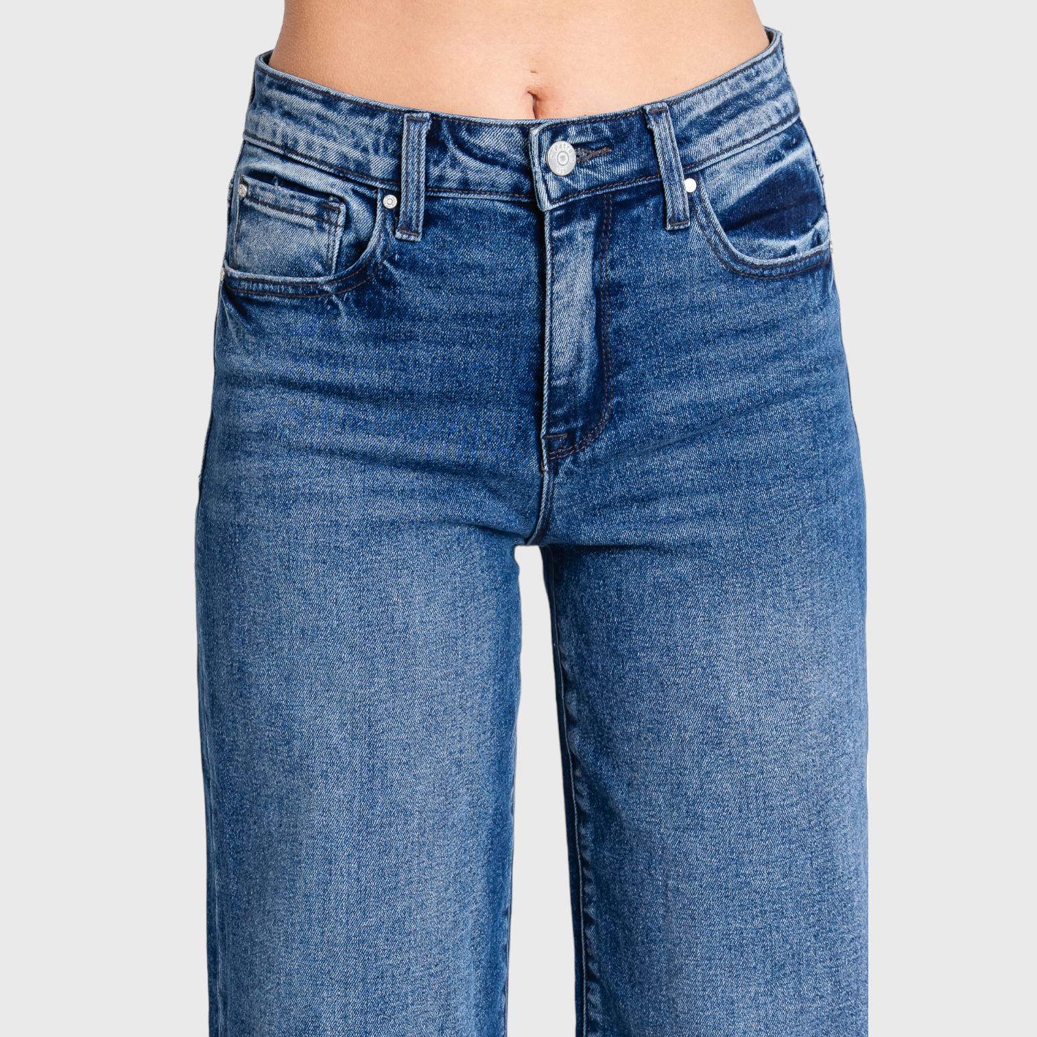 P1058W-DM HIGH RISE COMFORT STRETCH WIDE LEG JEANS