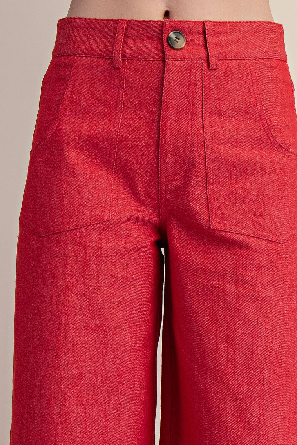 Crop High-Rise Wide-Leg Pants