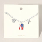 American USA Flag Necklace