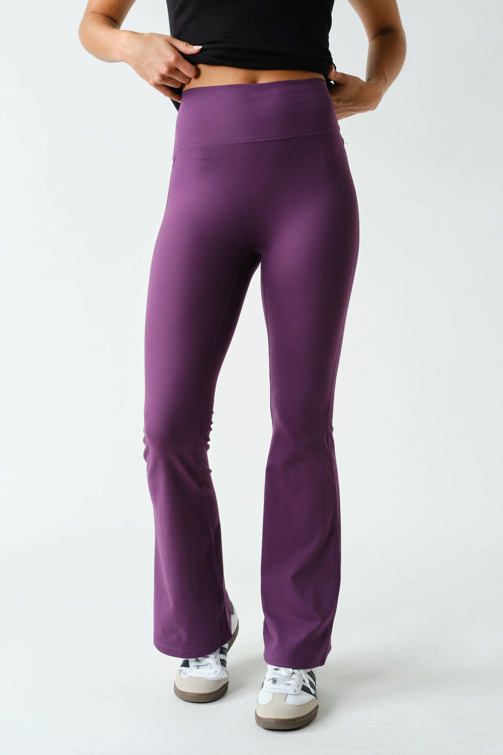 Venice Seamless-Front Flare Pants