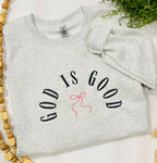 God is Good Bow Sweatshirt