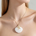 Starfish Seashell Pendant Necklace
