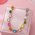Multicolor Gemstone Link Necklace | 80N92824