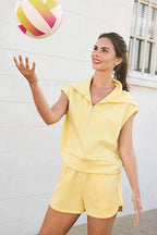 Blake Half Zip Top + Shorts Set