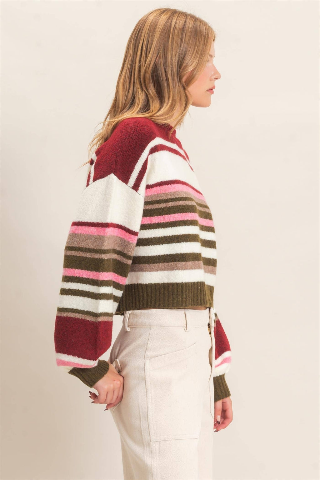 Striped Crew Neck Sweater