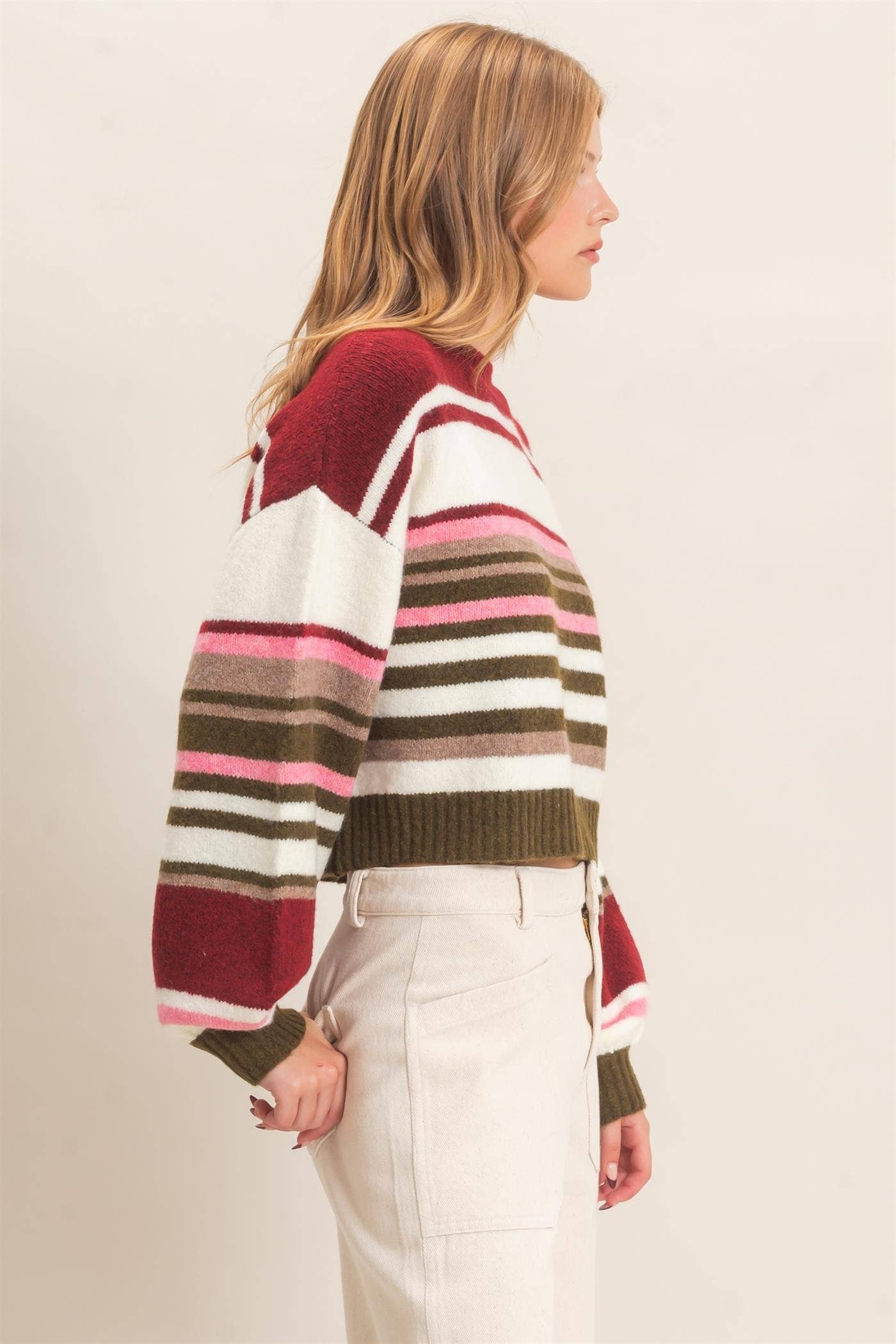 Striped Crew Neck Sweater